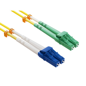 LC-APC/LC-UPC Duplex Singlemode Fiber Patch Cable | 3 Meter