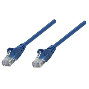 Intellinet 10' Cat5e Patch Cable Blue No Boots