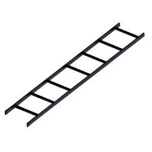 ICC Ladder Rack Straight Section 5' L X 12" W (Black)