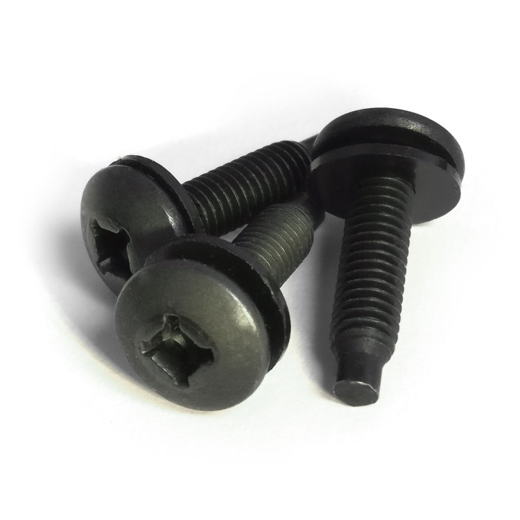 Hammond 12-24 Rack Screws | 50 Pack