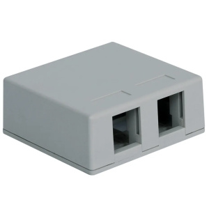 ICC 2 Port Surface Mount Box | Grey