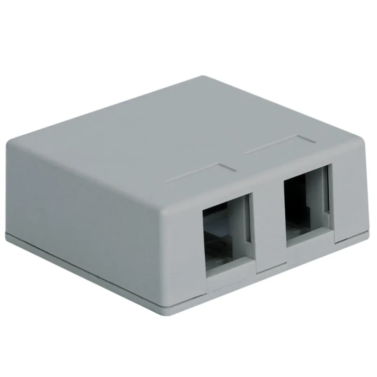 ICC 2 Port Surface Mount Box | Grey