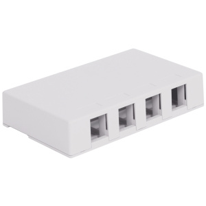 ICC 4 Port Surface Mount Box | White