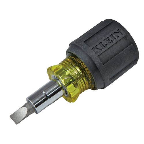 Klein Tools 6-in1-multi-bit Screwdriver/ Nut Driver Stubby, Ph, Sl Bits