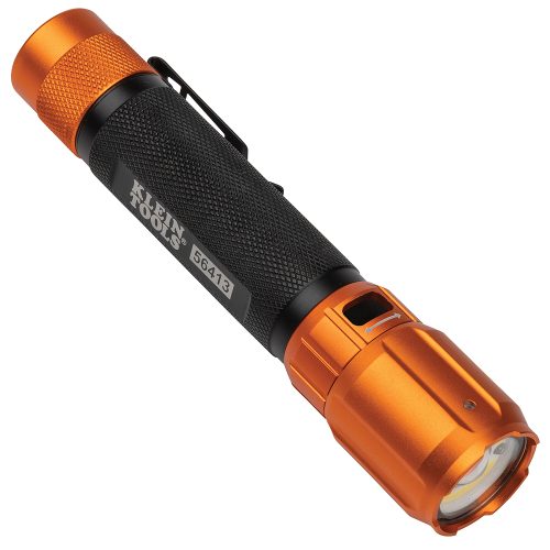 Klein Tools Rechargeable 2-color Led Flashlight With Holster
