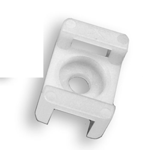 Advanced Cable Ties #6 Screw Mount Natural Cable Tie Saddle | 100 Pack