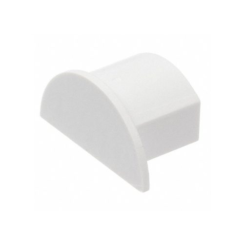 D-line 3/4" Micro+ Pvc Smooth-fit End Cap White | 5 Pack