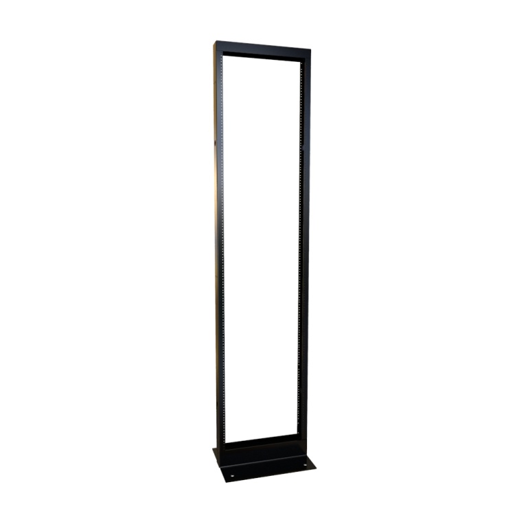 Hammond 48U Heavy-Duty 2-Post Welded Floor Rack – Cable & Connections
