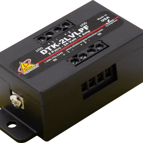 Ditek Lvlp Series 2-pair Fire Alarm Panel Slc Surge Protector | 24v