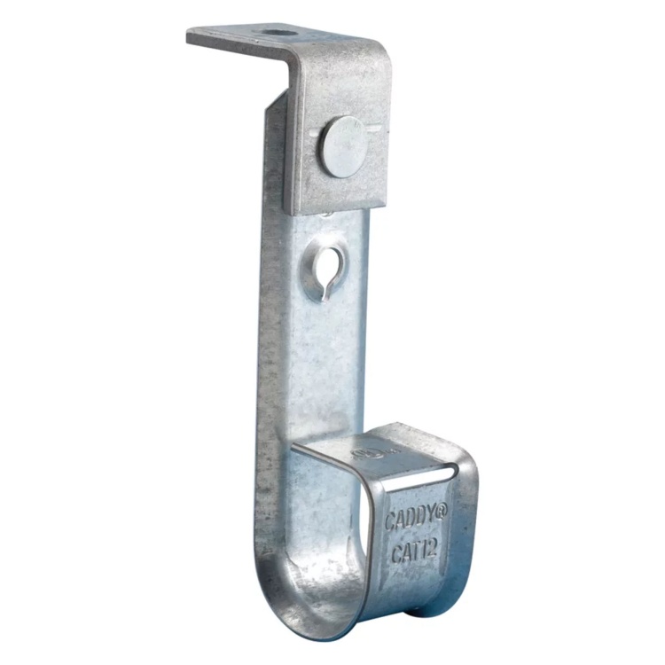 nVent Caddy 3/4″ J-Hook with Angled Ceiling Bracket – Cable & Connections