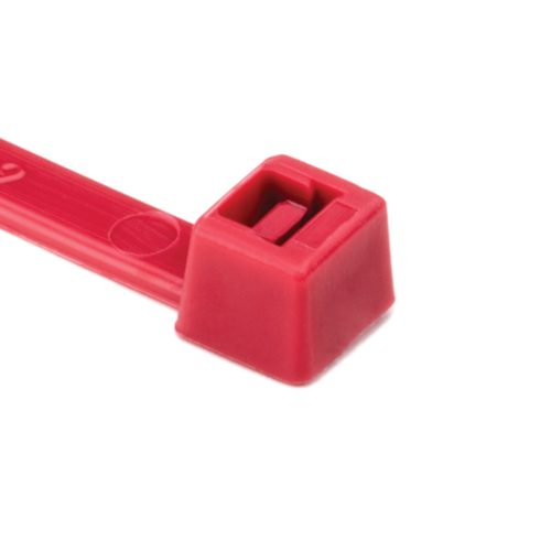 Hellermanntyton 8" 50 Lb Cable Ties Plenum  Ul Rated Pa66 Red | 100 Pack