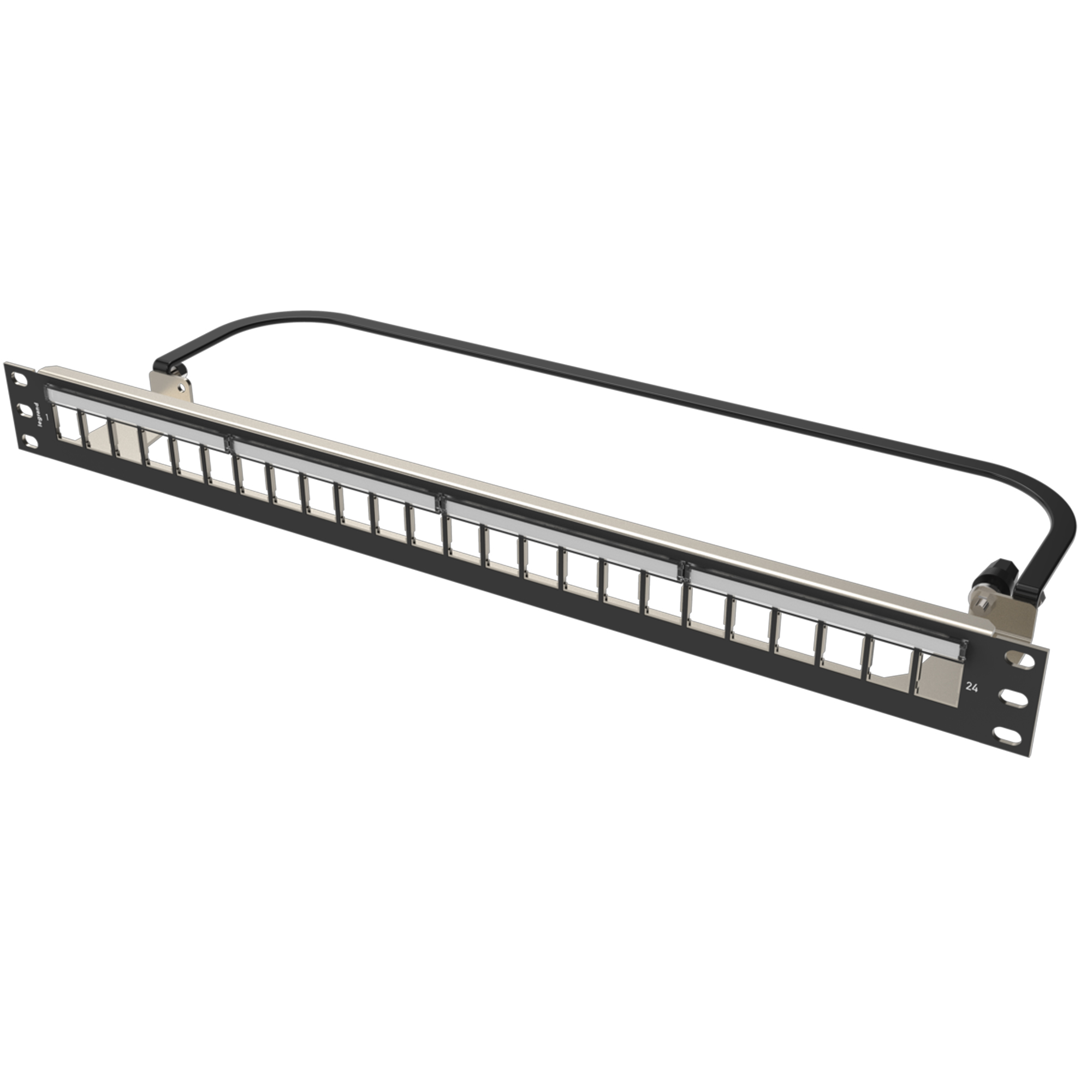 Ortronics Clarity Series HDJ 24-Port 1U Shielded Unloaded Keystone Patch Panel