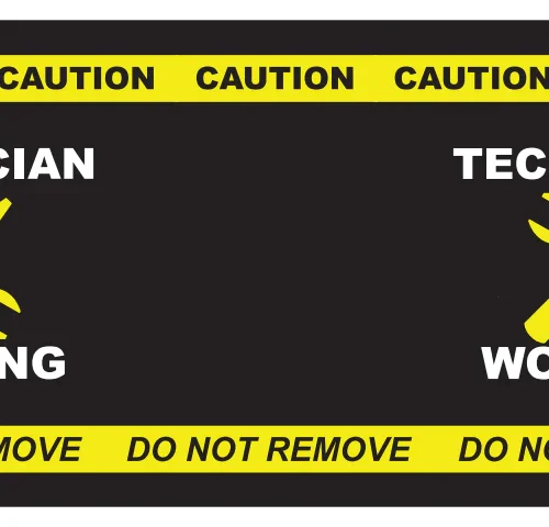 Doorjamm Black "Technician Working"