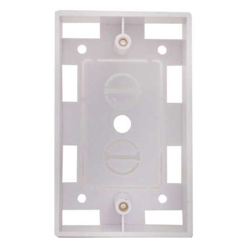 Vertical Cable Surface Mount Junction Box Single Gang  | White