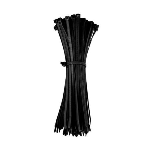 Vertical Cable 15" Black Cable Tie | 50 Pack