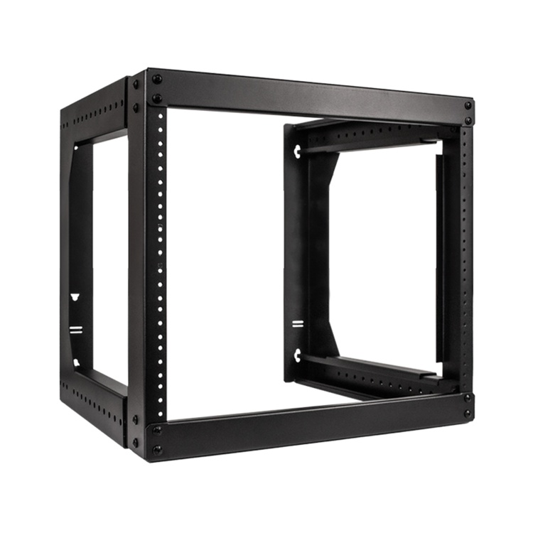 Vertical Cable 8U Heavy-Duty Open Frame Network Rack with Adjustable ...