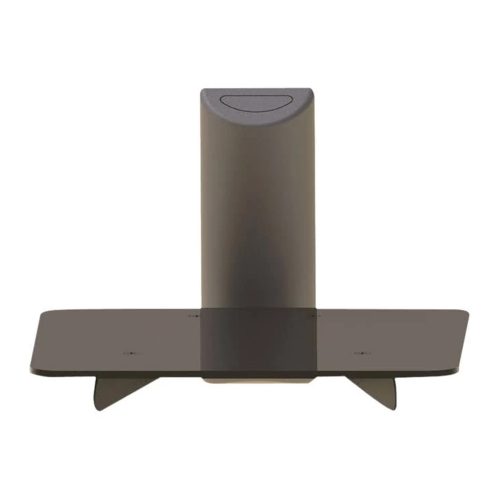 VMP Small Tempered Glass Component Shelf with Cable Channel | Closeout