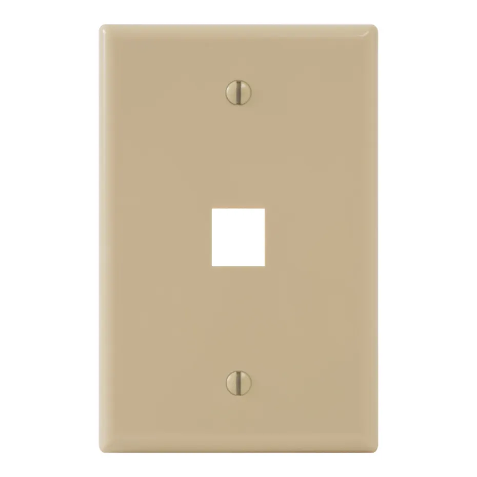 Icc 1 Port Oversized Faceplate | Ivory