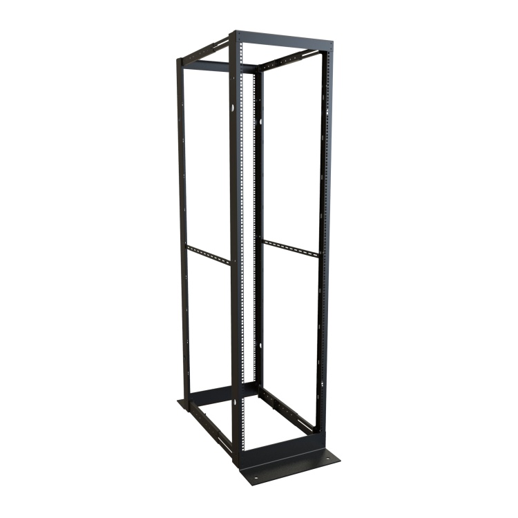 Hammond 44U Adjustable Depth 4-Post Open Frame Floor Rack | 24-36 ...