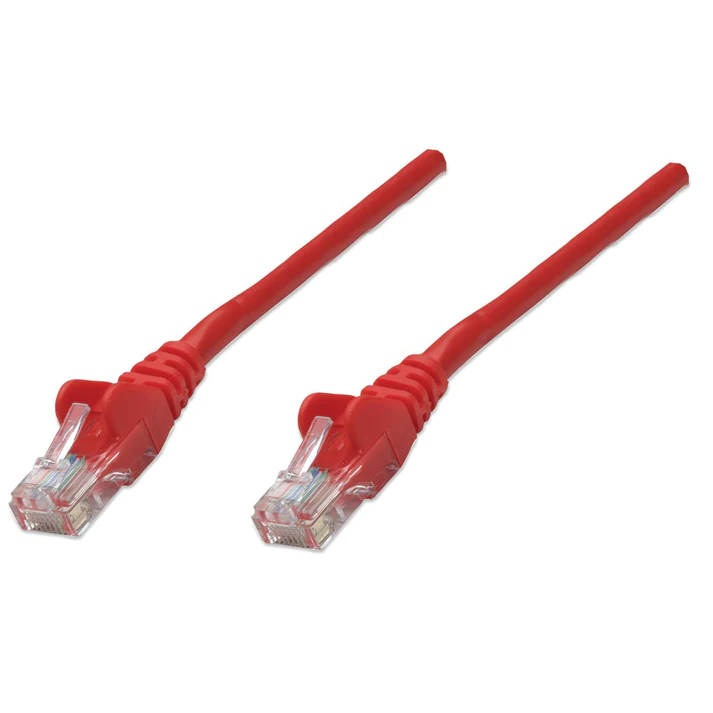 7' Cat5e Patch Cable With Boots | Red