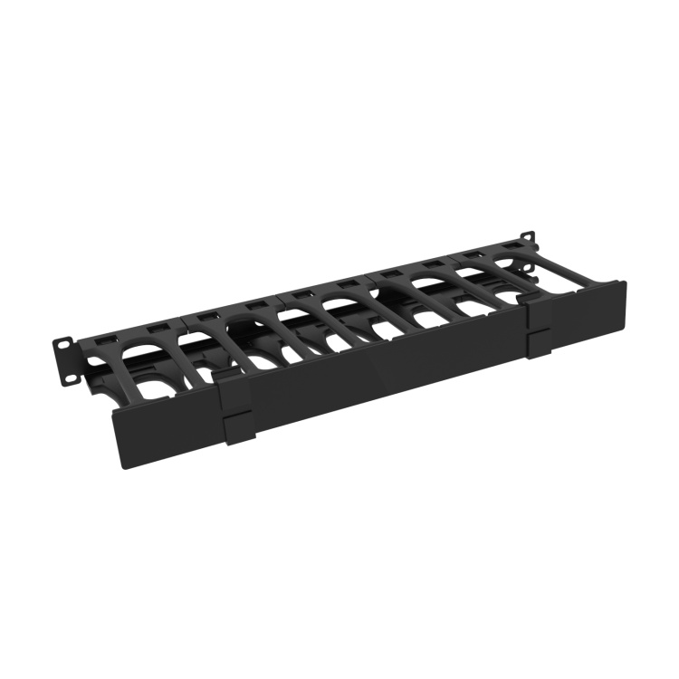 Cable Manager Rack Front Rack Basics 1U Horizontal Cable Manager with Hinged Door | 6.5