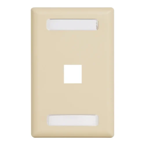 Icc 1 Port Faceplate Id Window | Ivory