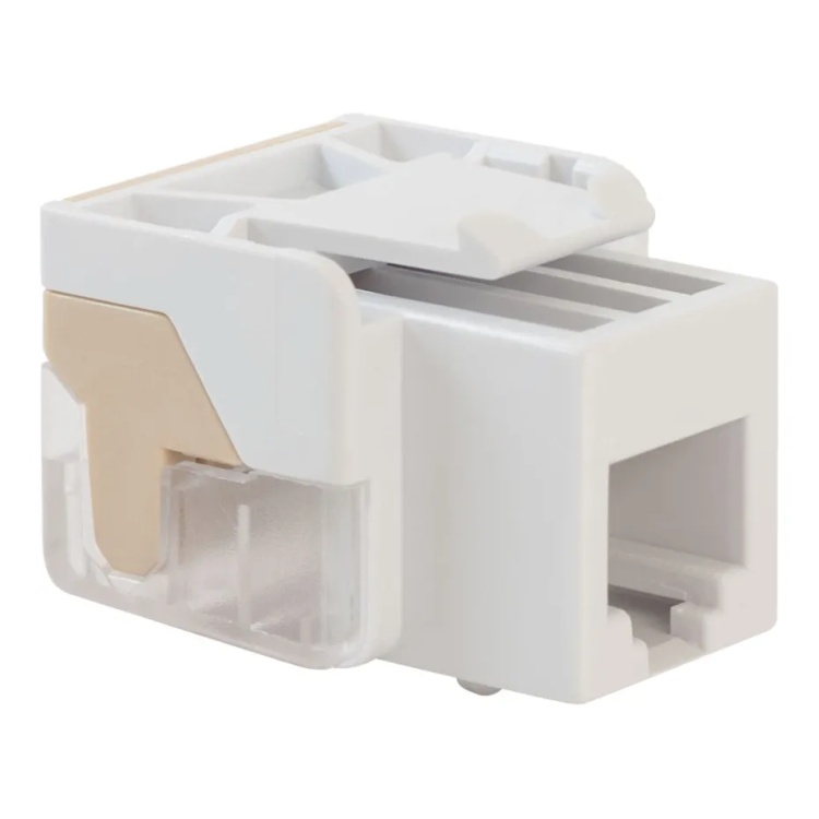ICC White RJ11 EZ Voice/Telephone Keystone | 25 Pack – Cable & Connections